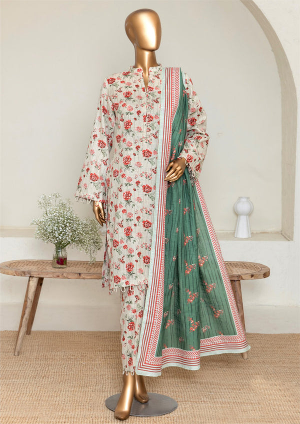 3 Piece – Allover Khaddar Suit.