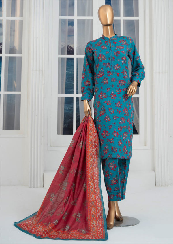 3 Piece – Allover Khaddar Suit.