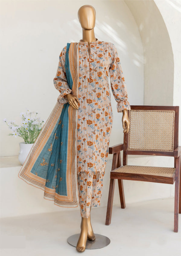 3 Piece – Allover Khaddar Suit.