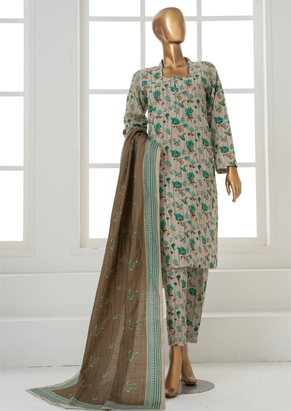 3 Piece – Allover Khaddar Suit.