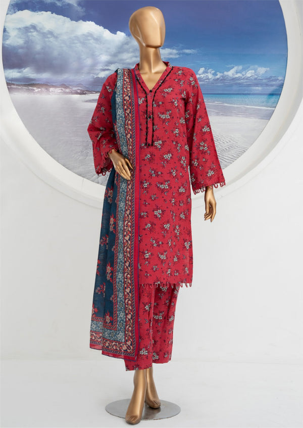 3 Piece – Allover Khaddar Suit.