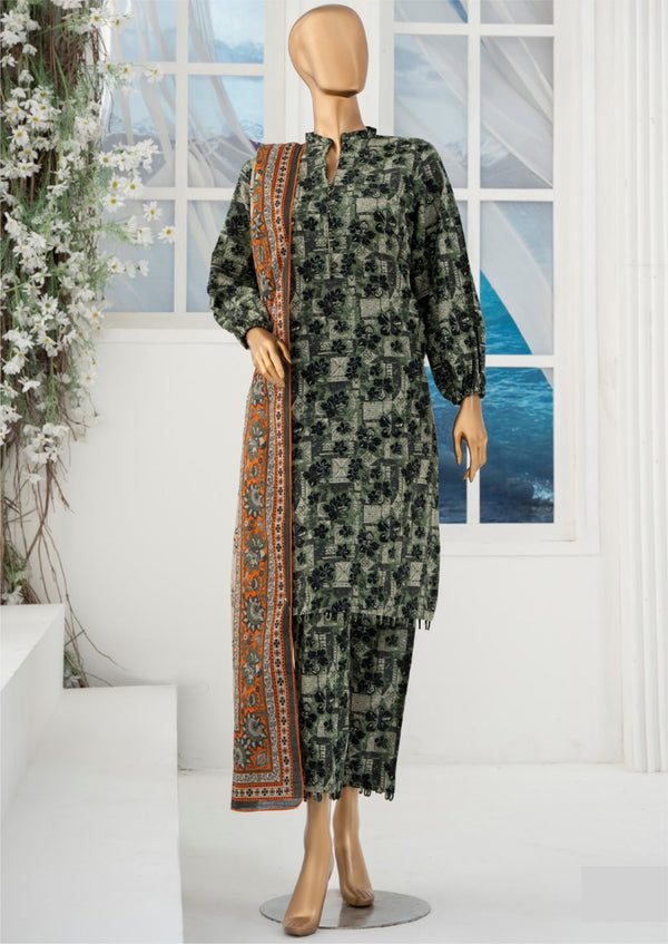 3 Piece – Allover Khaddar Suit.