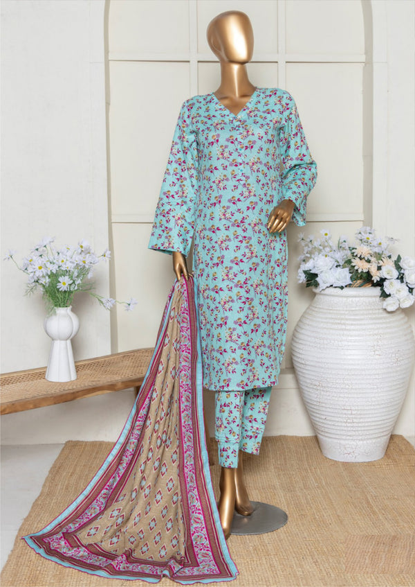 3 Piece – Allover Khaddar Suit.