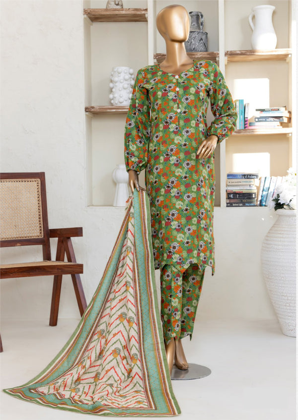 3 Piece – Allover Khaddar Suit.