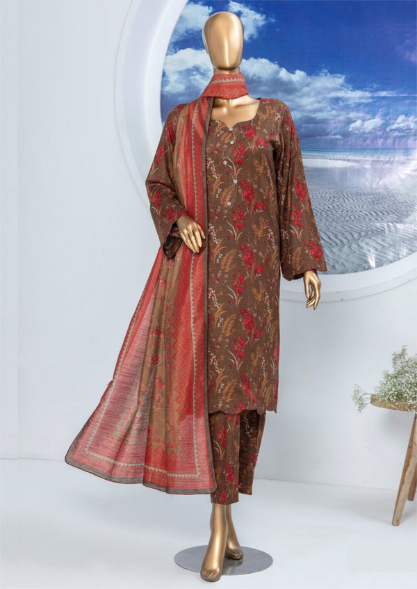 3 Piece – Allover Khaddar Suit.