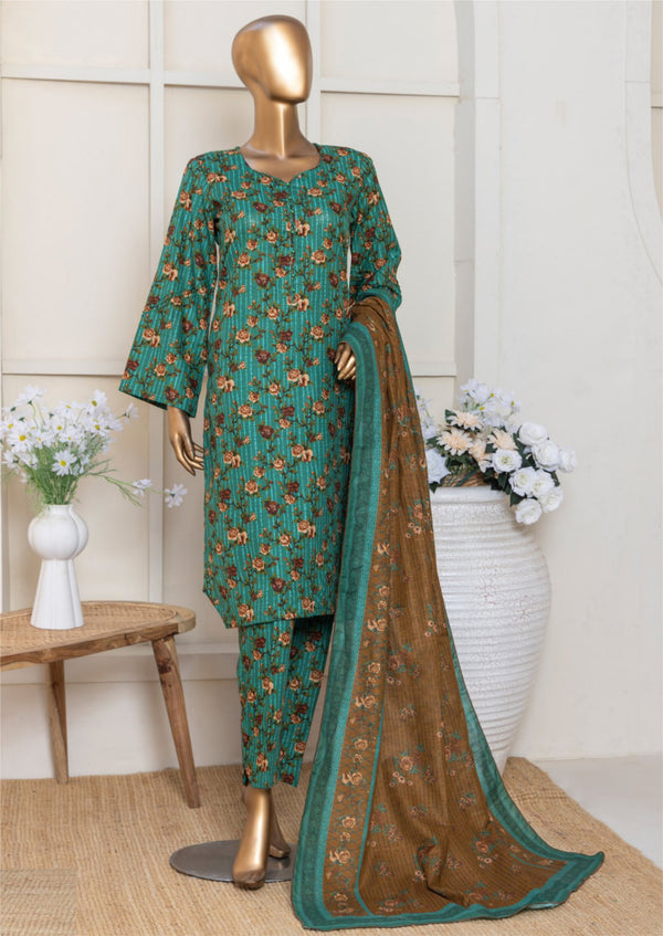 3 Piece – Allover Khaddar Suit.