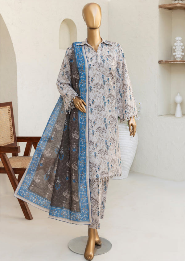 3 Piece – Allover Khaddar Suit.