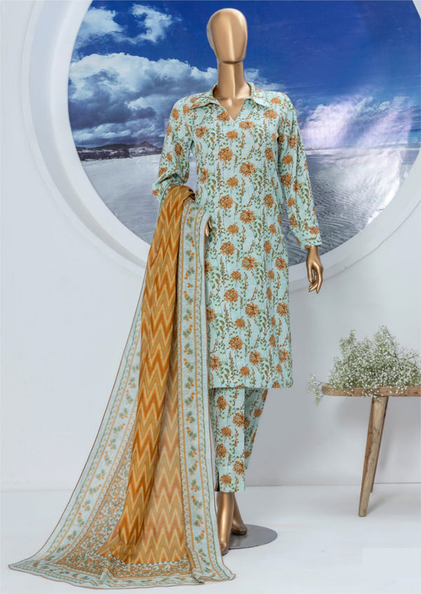 3 Piece – Allover Khaddar Suit.