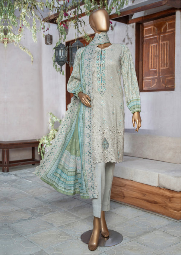 3 Piece - Embroidery khaddar.